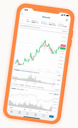 Tela de portfólio em tempo real do aplicativo de negociação de criptomoedas da Cimavalia