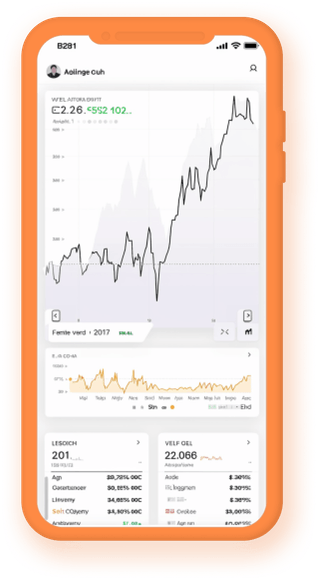 Aplicativo mobile de acompanhamento de carteira com dados de cripto atualizados ao vivo